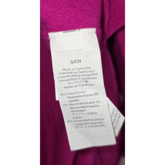 J.Crew Pink Long Sleeve Crewneck Sweater Small Merino Wool Blend Tunic Top - Picture 8 of 8